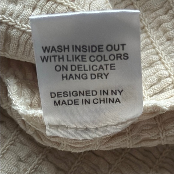 Katie J NYC Cream Ruffled Crop Top - Picture 7 of 7